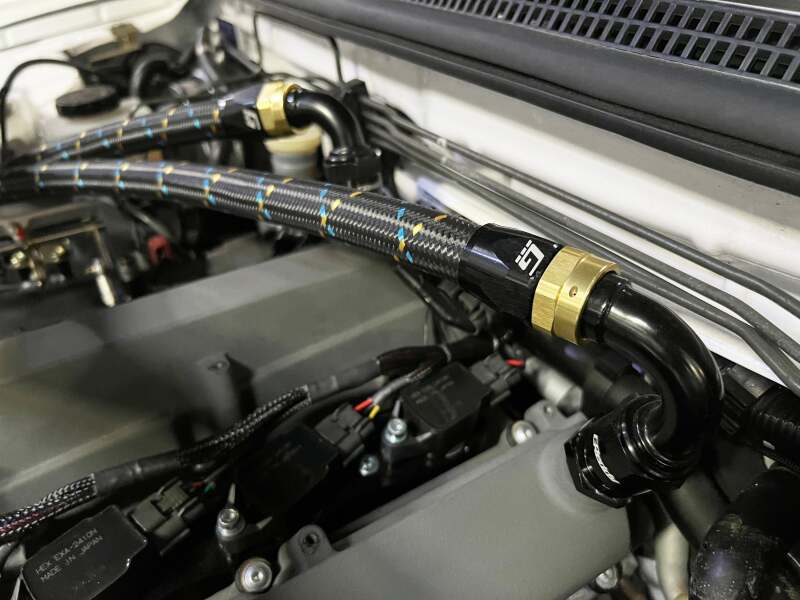 GReddy AN06 STRAIGHT HOSE END SWIVEL BLACK/GOLD ANODIZED