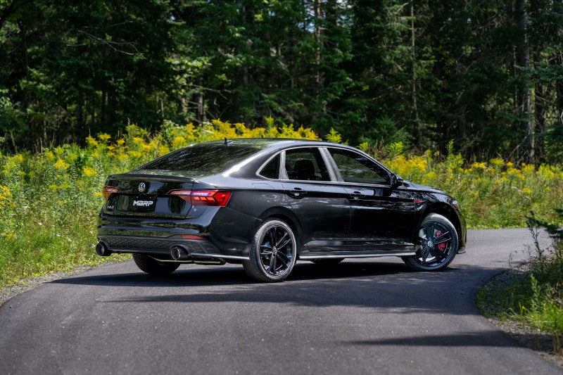 MBRP 2022 VW Jetta GLI 2.0 TSI 3in Cat Back T304 SS 2.5in Dual Split Rear w/ Carbon Fiber Tips MBRP