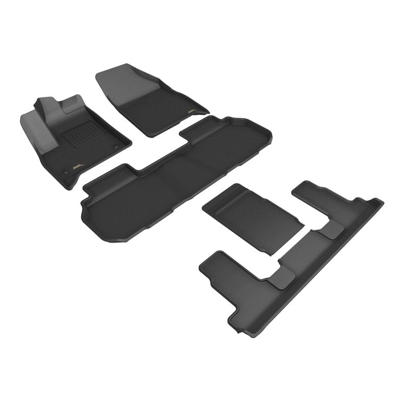 3D MAXpider KAGU Floor Mats for 2024-2026 Chevrolet Traverse 2nd-Row Bucket Seats - L1CH12201509