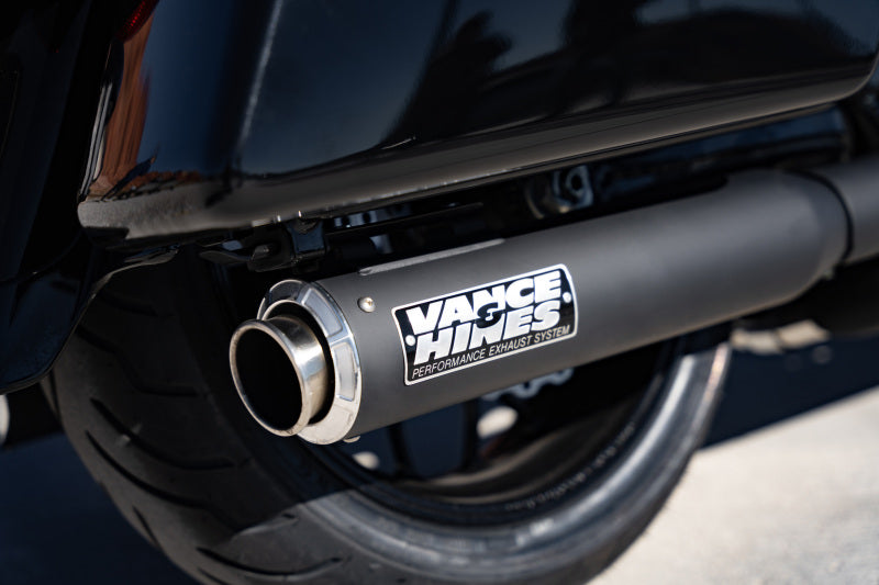Vance & Hines 17-24 Harley Davidson Touring Supersport Slip-On - Black