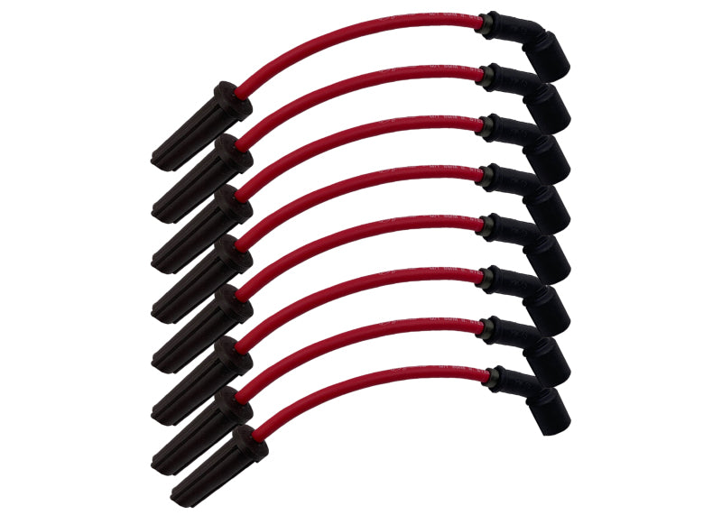 Granatelli 99-23 GM Truck/SUV V8 (Excl 8.1L) Hi-Perf Coil-Near-Plug Wire Conn Kit w/11in Lead - Red