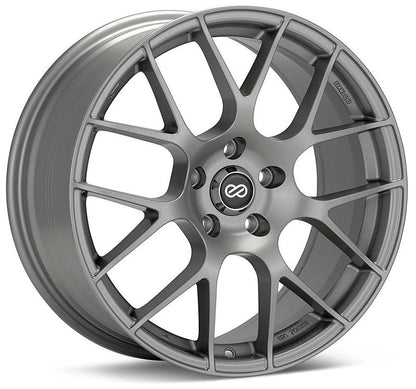 Enkei Raijin 18x9.5 35mm Inset 5x114.3 Bolt Pattern 72.6 Bore DiaTitanium Gray Wheel *SPECIAL ORDER*