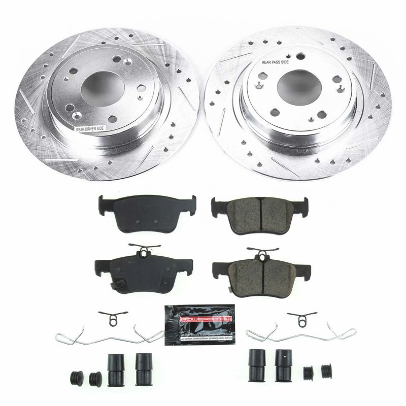 Power Stop 18-19 Honda Accord Front & Rear Z23 Evolution Sport Brake Kit