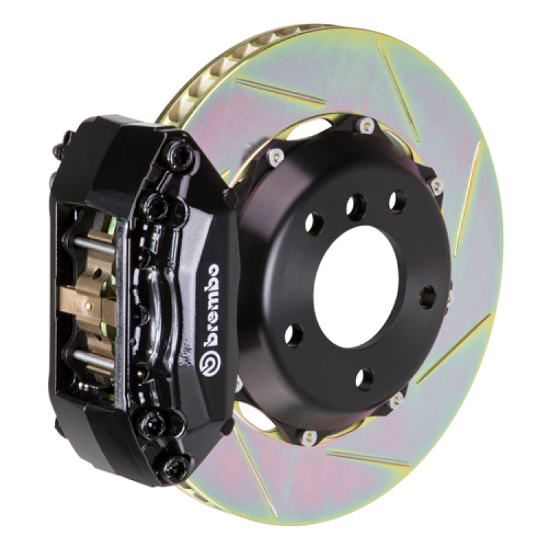 Brembo 92-98 318i/325i (Excl. xDrive) Fr GT BBK 4Pist Cast 2pc 320x28 2pc Rotor Slotted Type1-Black Brembo