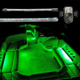 XK Glow Flex Strips2 Million Color XKGLOW LED Accent Light Marine/Boat Kit 4x 36In Strips + 4x10In