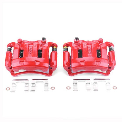 Power Stop 03-04 Nissan Frontier Front Red Calipers w/Brackets - Pair PowerStop