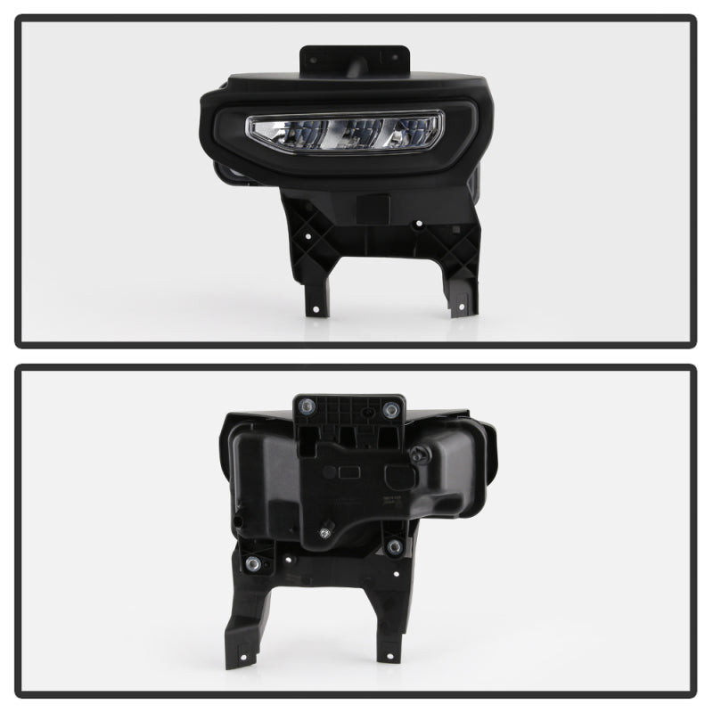 Spyder 16-18 GMC Sierra 1500 OEM Style Full LED Fog Light w/Switch - Clear (FL-GS2016-LED-C)