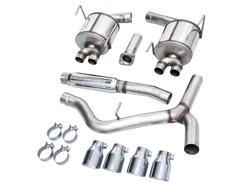 AWE Tuning 2022+ VB Subaru WRX Touring Edition Exhaust - Chrome Silver Tips AWE Tuning