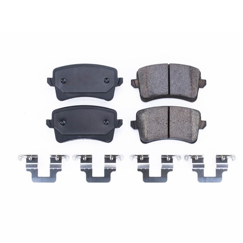 Power Stop 10-16 Audi A4 Rear Z17 Evolution Ceramic Brake Pads w/Hardware PowerStop