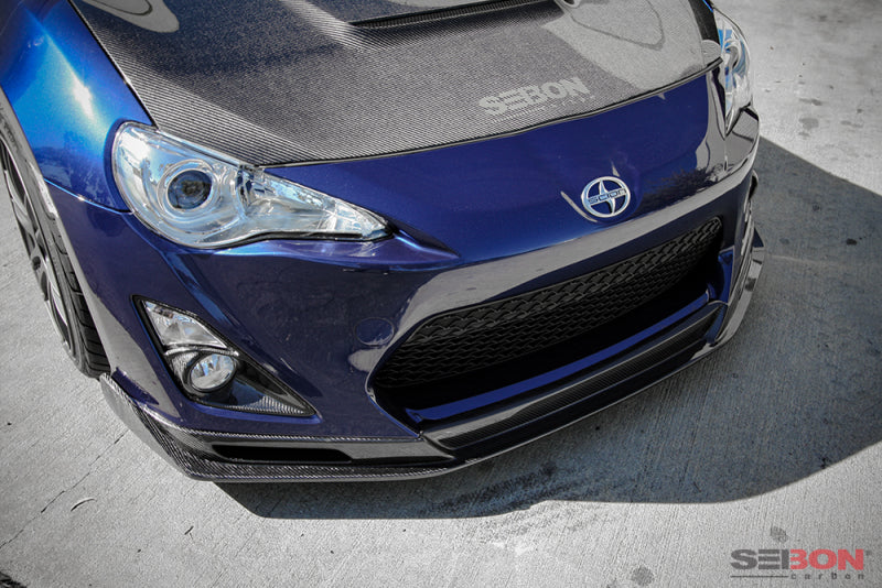 Seibon 12-13 BRZ/FRS KC Style Carbon FIber Front Lip