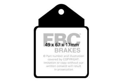 EBC GreenStuff Front Brake Pads - DP2710 EBC