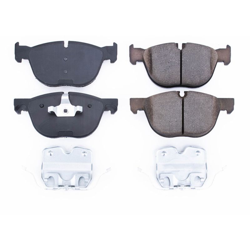 Power Stop 16-18 BMW X4 Front Z17 Evolution Ceramic Brake Pads w/Hardware PowerStop