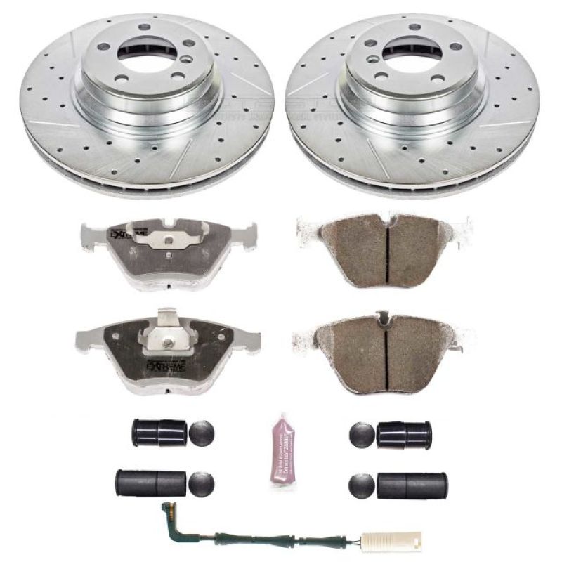 Power Stop 02-05 BMW 745i Front Z26 Street Warrior Brake Kit PowerStop