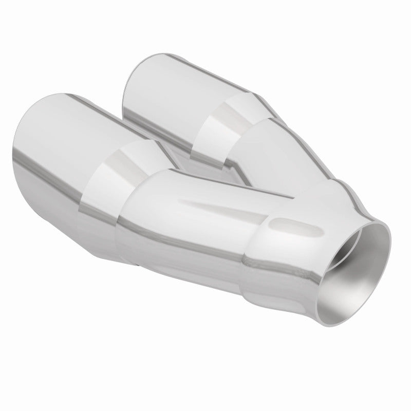 MagnaFlow Double Wall 3in Dual Round Polished Tip 2.25in Inlet Magnaflow
