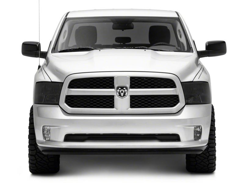 Raxiom 09-18 Dodge RAM 1500 Axial OEM Rep Headlights w/ Dual Bulb- Chrome Housing (Smoked Lens )