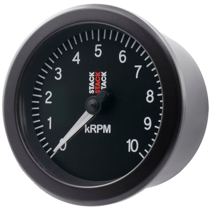 Autometer Stack Sport 88mm 0-10K RPM Tachometer - Black