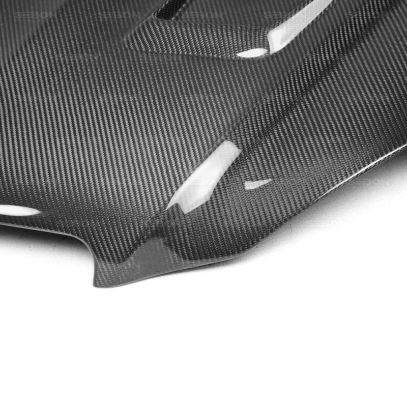 Seibon GT-style carbon fiber hood for 2012-2014 Mercedes Benz C-class (Does not fit C-63) - HD1112MBW204-GT