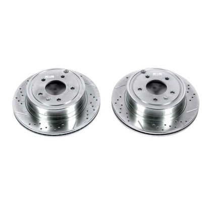 Power Stop 12-15 Chevrolet Captiva Sport Rear Evolution Drilled & Slotted Rotors - Pair PowerStop