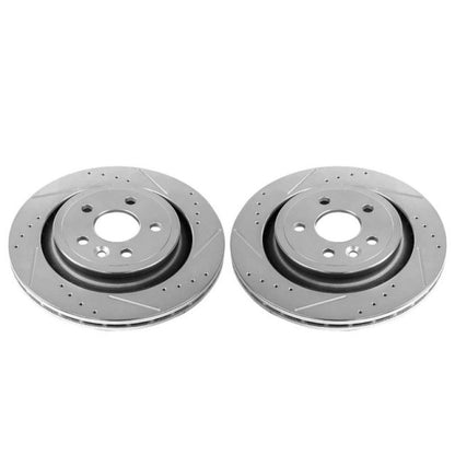 Power Stop 11-18 Volvo S60 Rear Evolution Drilled & Slotted Rotors - Pair PowerStop