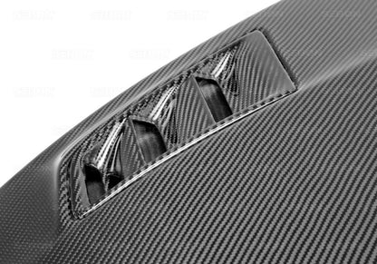 Seibon HD0607HDCV4DJ-MGII MGII-Style Carbon Fiber Hood for 2006–2010 Honda Civic 4DR JDM / Acura CSX