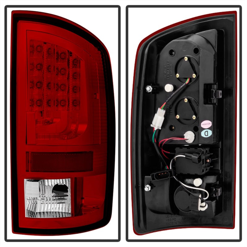 Spyder Dodge Ram 07-08 1500 Version 2 LED Tail Lights - Red Clear ALT-YD-DRAM06V2-LED-RC SPYDER