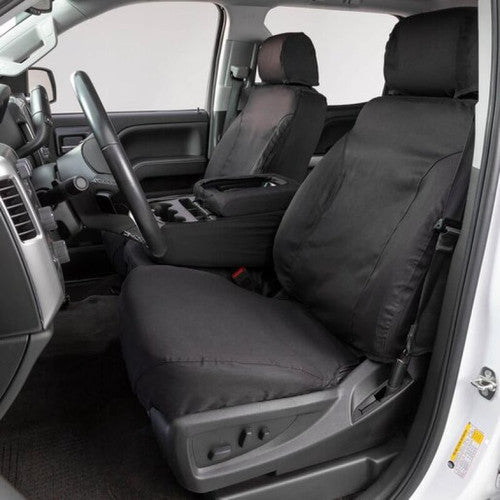 Covercraft 95-99 Chevrolet Tahoe Polycotton SeatSaver Custom Front Row Seat Covers - Misty Grey