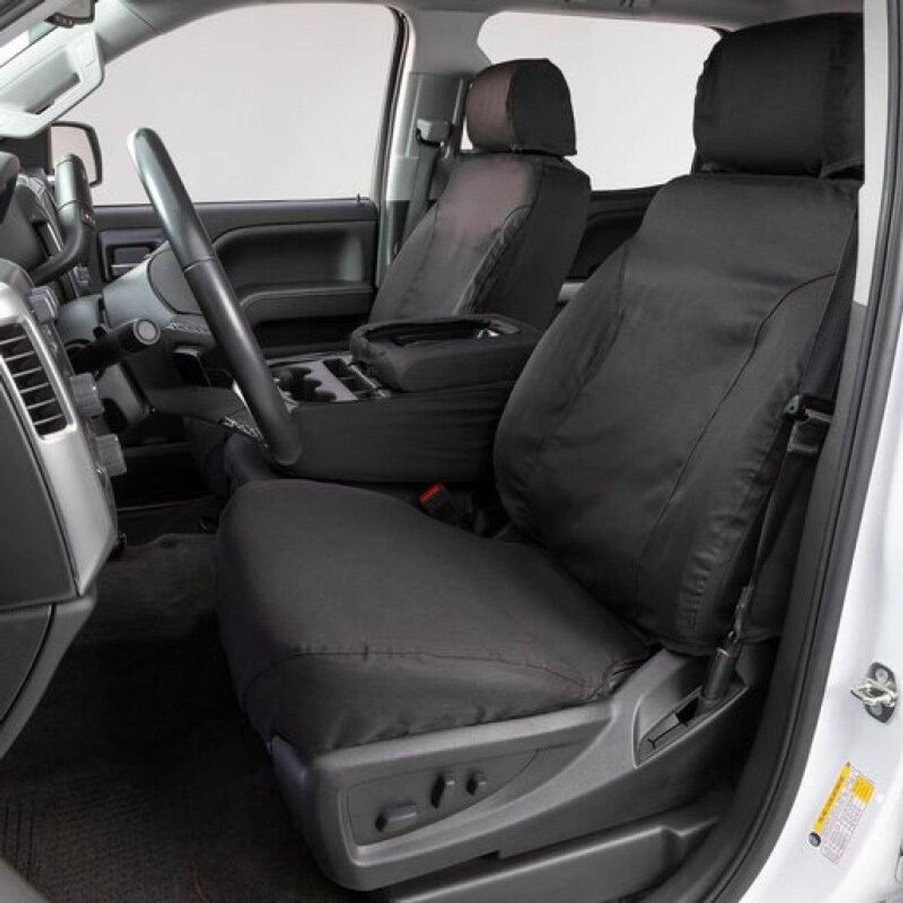 Covercraft 10-13 Chevrolet Express Polycotton SeatSaver Custom Front Row Seat Covers - Taupe