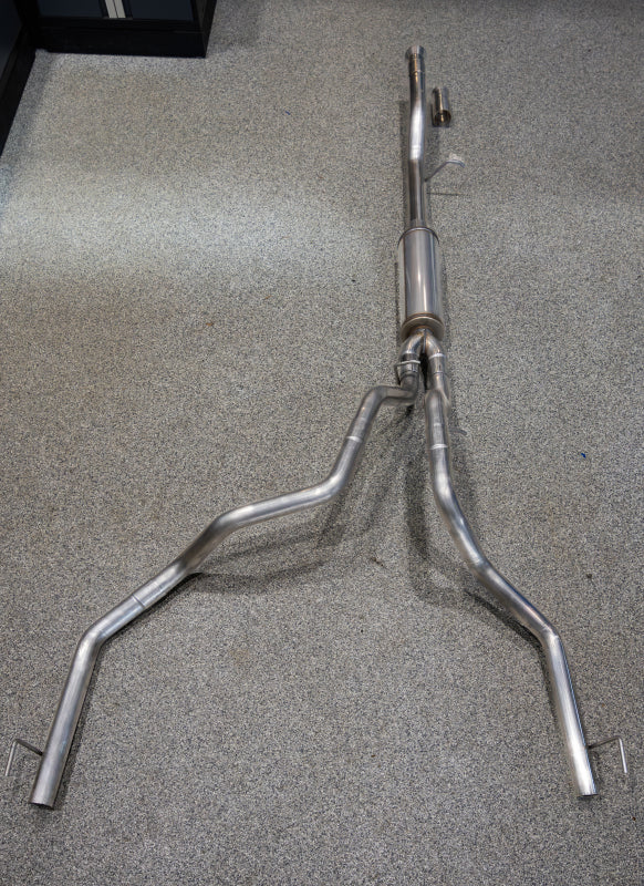 MBRP 21-24 Chevrolet Surburban XL 5.3L 3in T304 SS 2.5in Dual Split Carbon Fiber Cat-back MBRP
