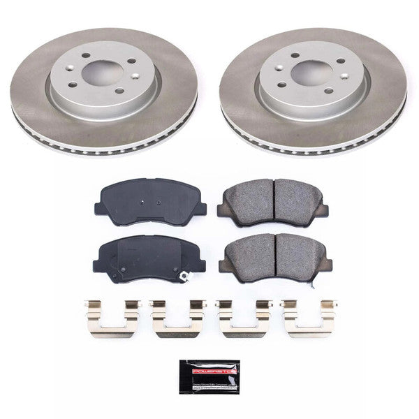 Power Stop 12-17 Kia Rio Front and Rear Semi-Coated Rotor Kit