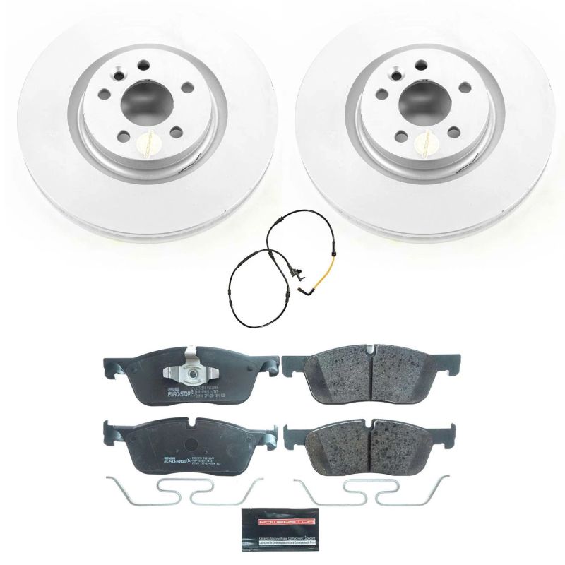 Power Stop 18-19 Jaguar E-Pace Front Euro-Stop Brake Kit PowerStop