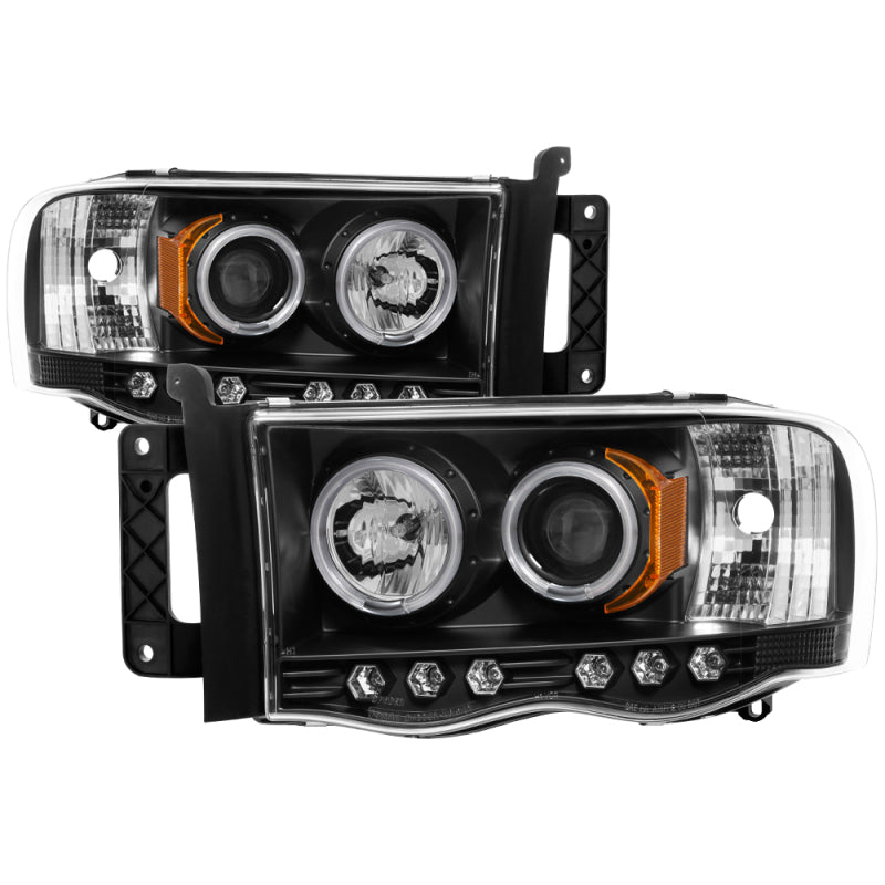 Spyder Dodge Ram 1500 02-05 03-05 Projector Headlights CCFL Halo LED Blk PRO-YD-DR02-CCFL-BK SPYDER