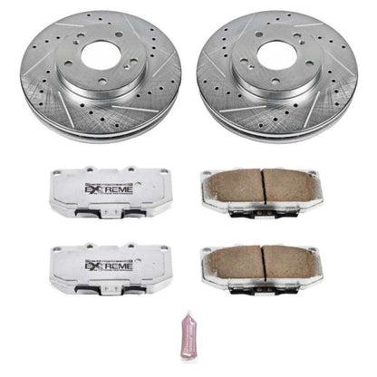 Power Stop 89-96 Nissan 300ZX Front Z26 Street Warrior Brake Kit PowerStop