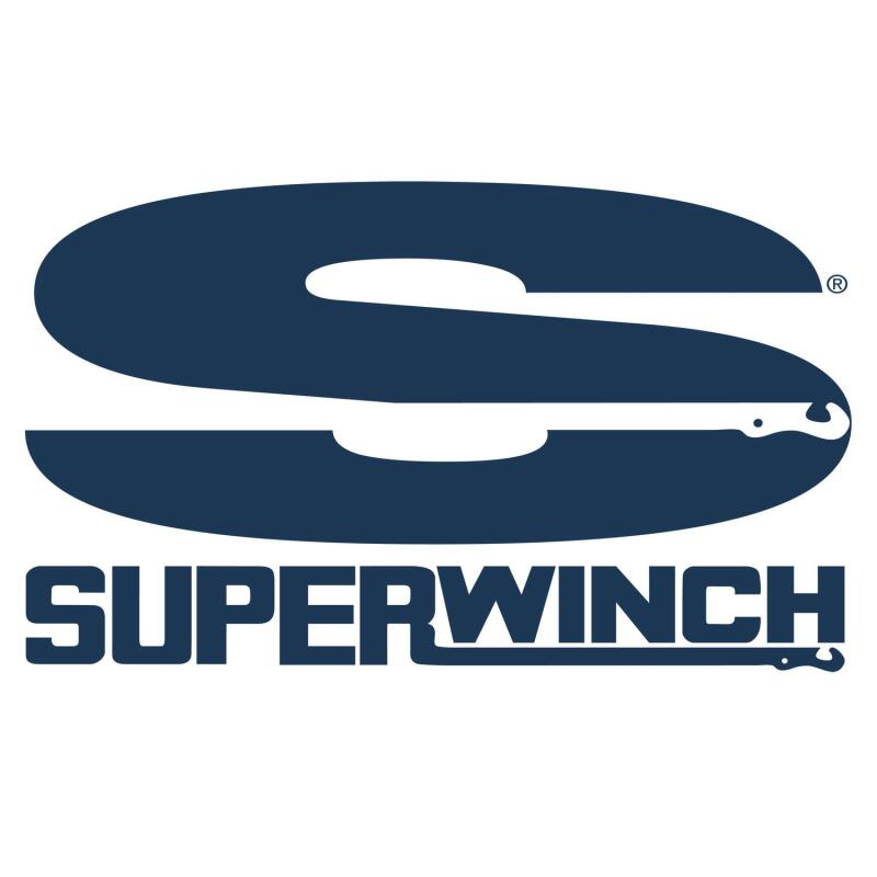 Superwinch 12000 LBS 12V DC 3/8in x 80ft Synthetic Rope SX12SR Winch - Semi Gloss Black Superwinch