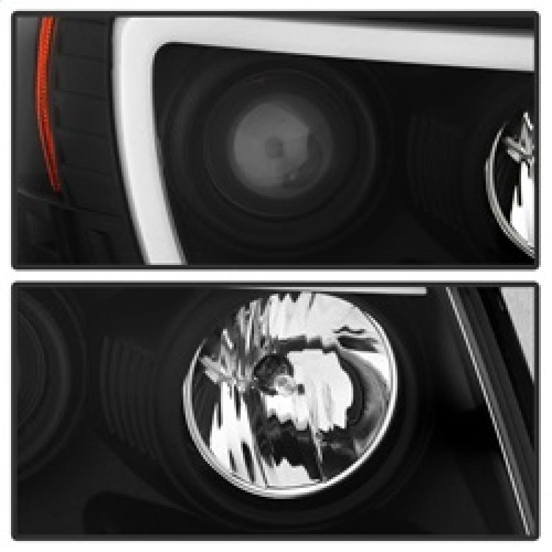 Spyder Toyota Tacoma 05-11 Projector Headlights - Light Bar DRL - Black PRO-YD-TT05V2-LB-BK SPYDER