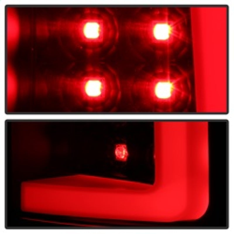 Spyder 07-13 Silverado (Will Not Work w/2010 921 Bulb) V3 LED Tail Lghts Blk ALT-YD-CS07V3-LBLED-BK SPYDER