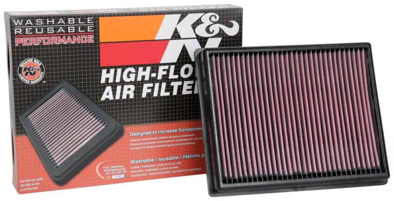 K&N 17-19 Ssanyong Rexton L4-2.2L DSL Replacement Drop In Air Filter