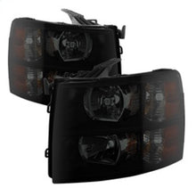 Load image into Gallery viewer, Xtune Chevy Silverado 07-13 Crystal Headlights Black Smoked HD-JH-CS07-AM-BSM SPYDER