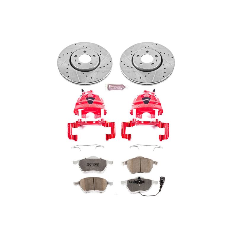 Power Stop 99-10 Volkswagen Beetle Front Z26 Street Warrior Brake Kit w/Calipers PowerStop