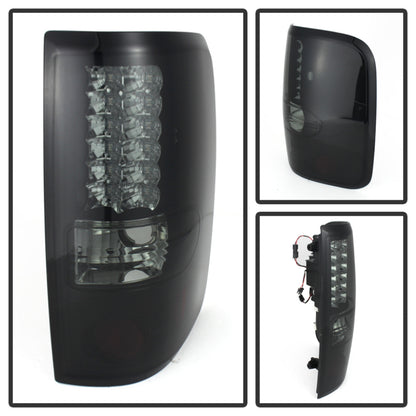 Spyder Ford F150 side 04-08 (Not Fit Heritage & SVT)LED Tail Lights Blk Smke ALT-YD-FF15004-LED-BSM SPYDER