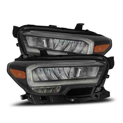 AlphaRex 880704 16-23 Toyota Tacoma (Require Harness for SR/SR5) LUXX-Series LED Crystal Headlights Black
