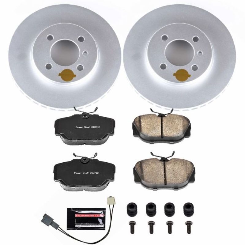 Power Stop 91-92 BMW 318i Front Z23 Evolution Sport Coated Brake Kit PowerStop