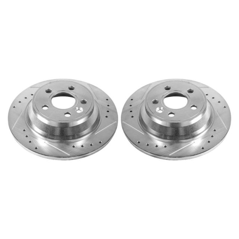 Power Stop 07-11 Volvo S80 Rear Evolution Drilled & Slotted Rotors - Pair PowerStop