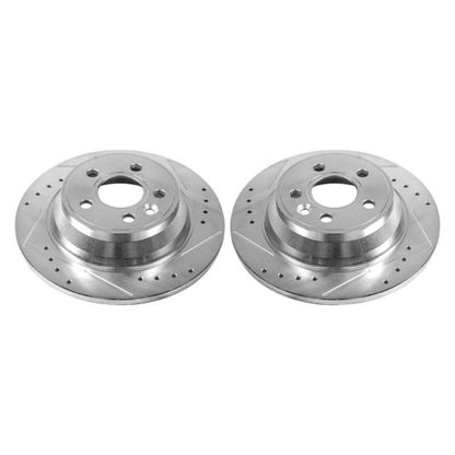 Power Stop 07-11 Volvo S80 Rear Evolution Drilled & Slotted Rotors - Pair PowerStop