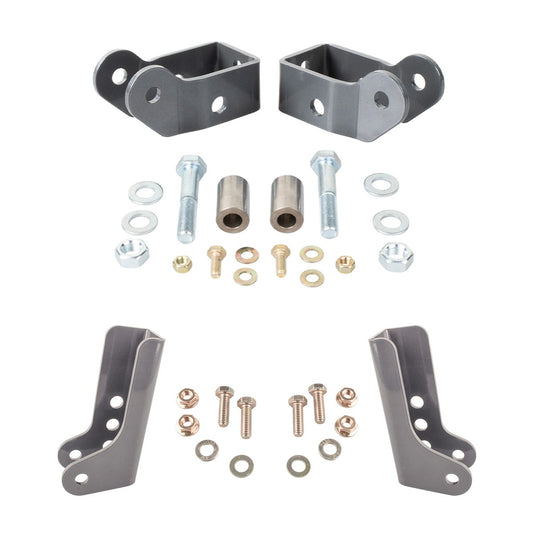 Synergy Front and Rear Lower Shock Relocation Kit for 2018+ Jeep Wrangler JL/JLU - 8819