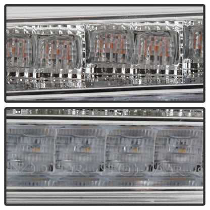 Spyder Jeep Wrangler 2018-2019 (LED Model Only) LED Front Bumper Lights - Sequential Signal - Chrome SPYDER