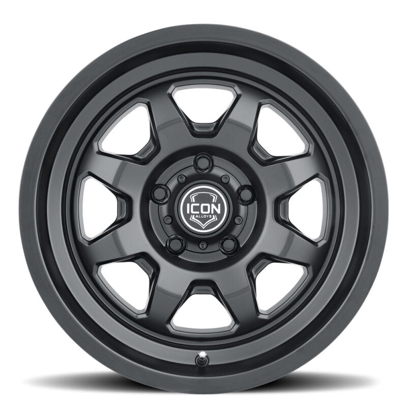 ICON Alloys Nuevo 17x8.5 5x150 +25mm 5.75" Backspacing Satin Black Wheel - 8117855557SB