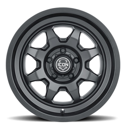 ICON Alloys Nuevo 17x8.5 5x150 +25mm 5.75" Backspacing Satin Black Wheel - 8117855557SB