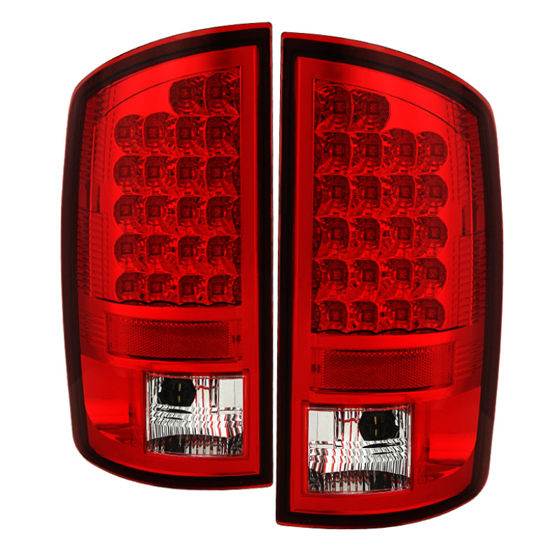 Spyder Dodge Ram 02-06 1500/Ram 2500/3500 03-06 LED Tail Light Red Clear ALT-YD-DRAM02-LED-RC SPYDER