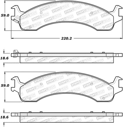 StopTech Premium Ceramic Brake Pads - 308.08210 Stoptech