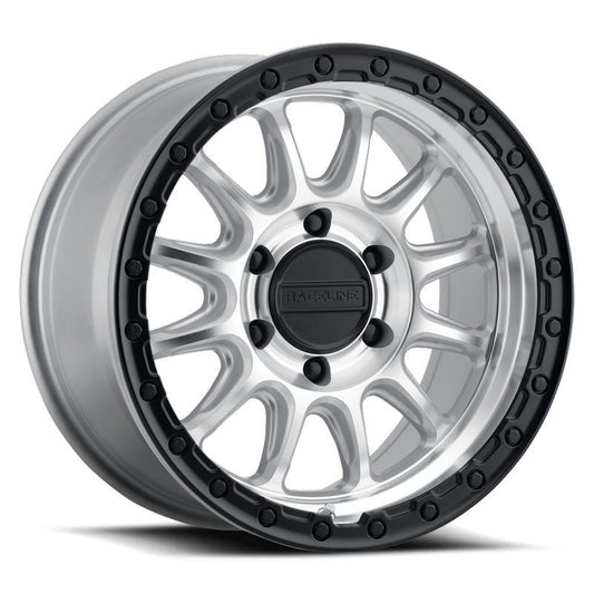 Raceline 960MB Alpha 17x8.5in / 5X150 BP / 35mm Offset / 110.5mm Bore - Machined w/Black Ring